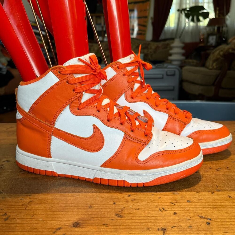 Nike Men's Orange and Red Trainers